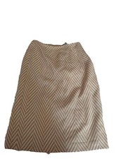 Vintage Talbots Collection Chevron Midi Pencil Wool/Cash Skirt Size 4