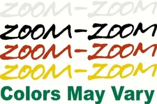 Buy 1 Get 1 FREE Zoom Zoom Decal Mazda 3 6 Protege Miata Mazdaspeed FREE SHIPING