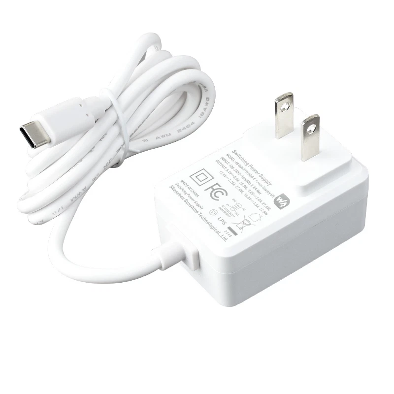 27W USB-C 5.1V 5A Power Supply for Raspberry Pi 5 White PD US UK EU Plug - Image 2 of 4