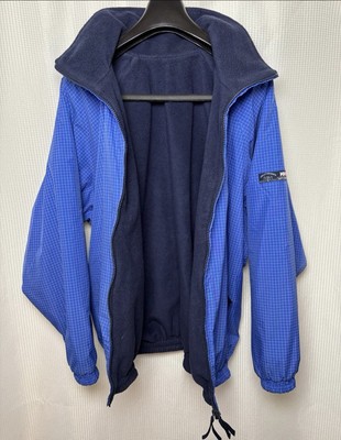 Helly Hansen Royal Blue Reversible Fleece Ski Snowboard Winter Jacket; Small