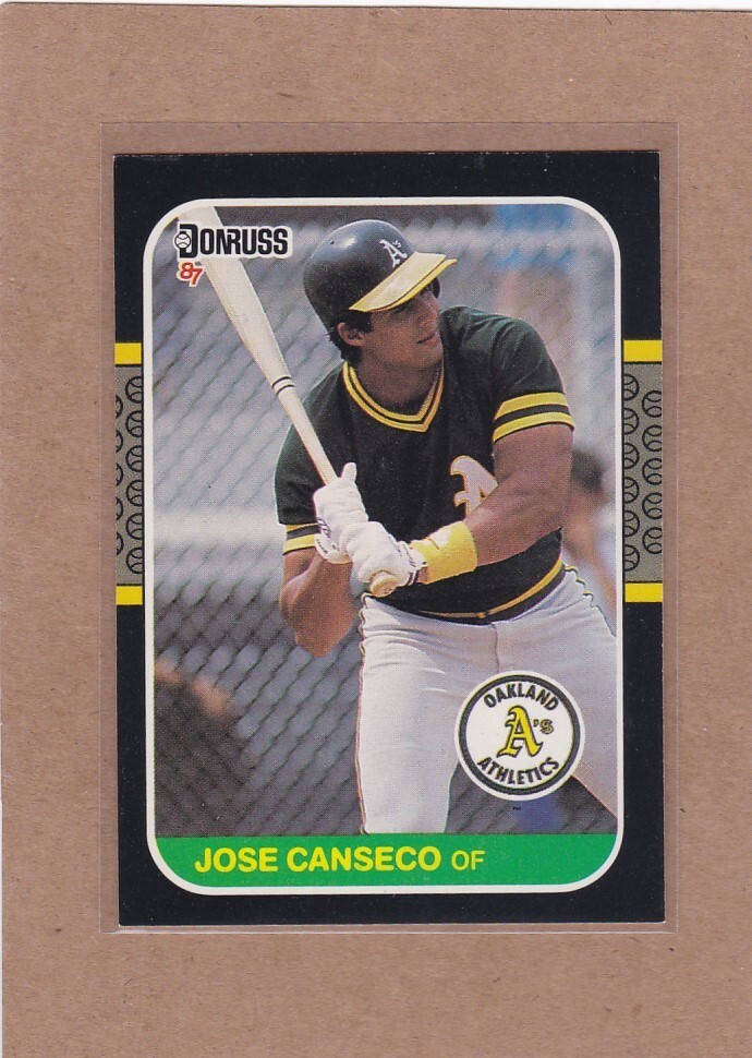 1987 DONRUSS BASEBALL JOSE CANSECO #97 A'S NM/NM+ *E3655