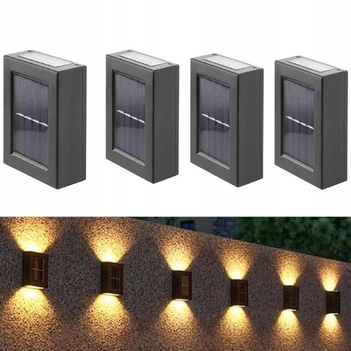 4xSolarleuchte Solarlicht Beleuchtung LED Solarstrahler Außenleuchte Gartenlampe