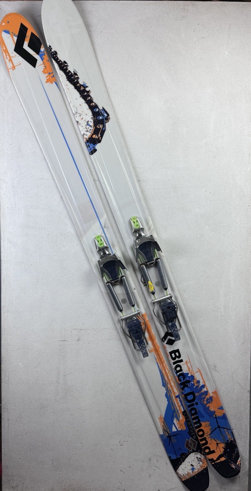 Black Diamond Megawatt Telemark Powder Skis 188 With BD 01 Bindings