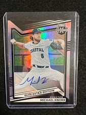 2022 E.E.E. Baseball On Card Auto Michael Knorr #75 Houston Astros  🔥⚾️