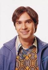 KUNAL NAYYAR signed Autogramm 20x30cm BIG BANG in Person autograph COA