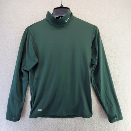 Nike Dri Fit Green Turtleneck Tee Shirt 