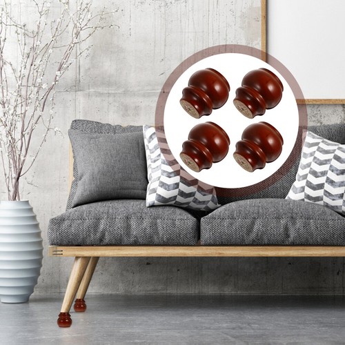 4 Pcs Decorative Furniture Feet Sofa Replacement Legs Wooden Base