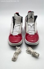 Jordan Red White Maxin 200 GS Classic Basketball Sneakers CD6123-106 - Size Y5