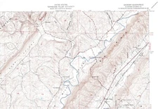 Gadsden Quadrangle Alabama 1959 USGS Topo Map 7.5 Minute Topographic