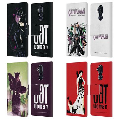 OFFICIAL BATMAN DC COMICS CATWOMAN LEATHER BOOK WALLET CASE FOR NOKIA PHONES