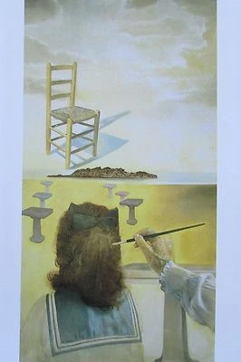 DER STUHL SALVADOR DALI Kunstdruck Bild Surrealismus spanische Kunst - Bild 1 von 2