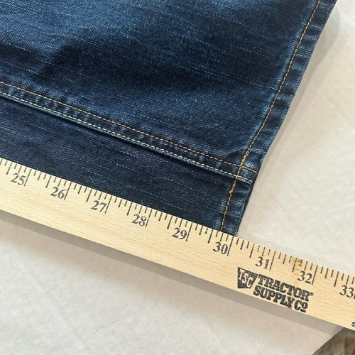 Vintage Tommy Hilfiger y2k Jeans Herren Schwarz Denim Baggy Wide Leg Carpenter 29x32 - Bild 10 von 11