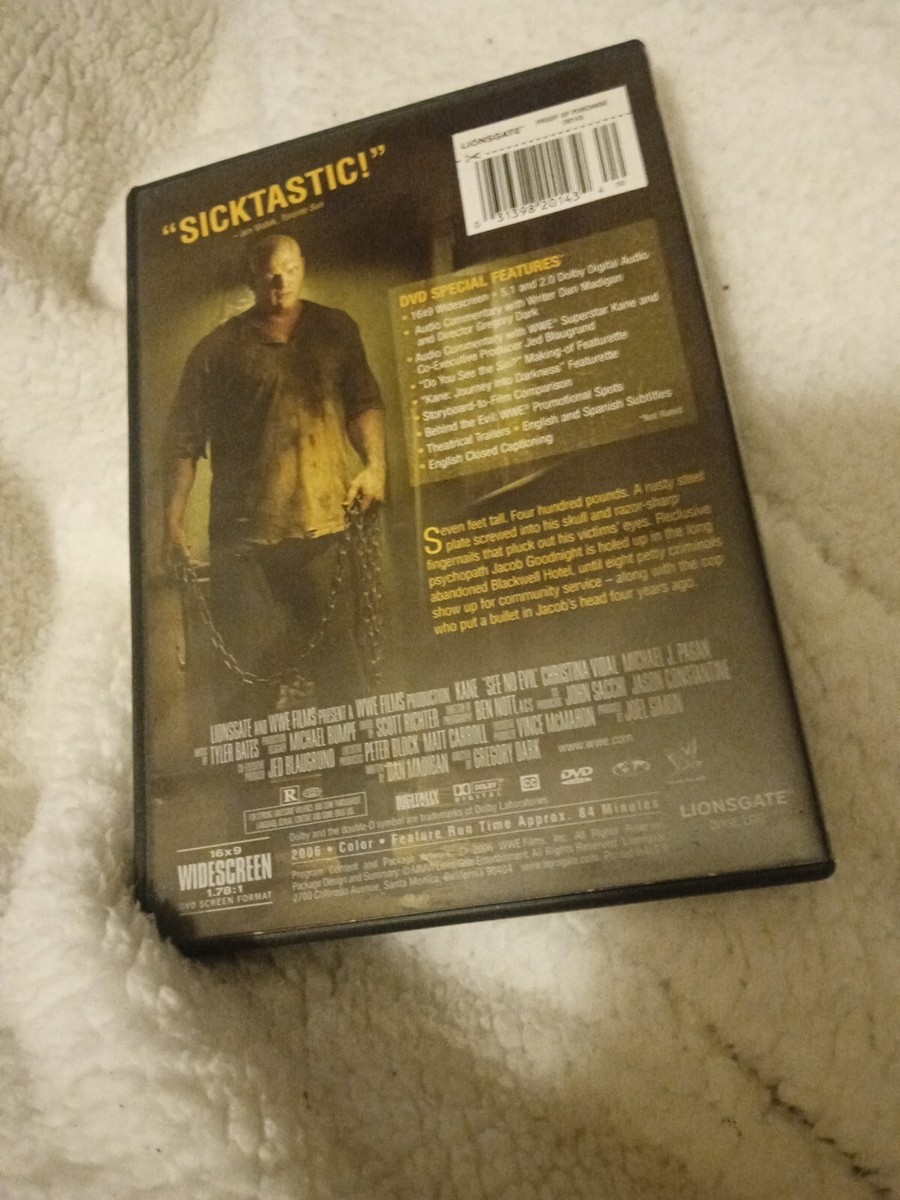 See No Evil (DVD, 2006) Kane WWE 31398201434| eBay
