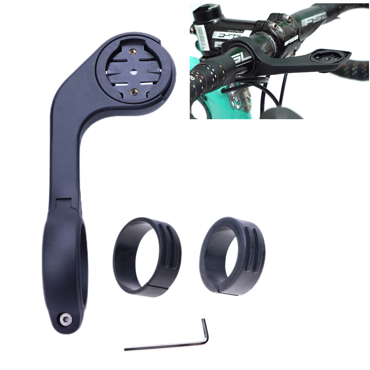 Bike Stem Extension Computer Mount Holder For Garmin Edge GPS