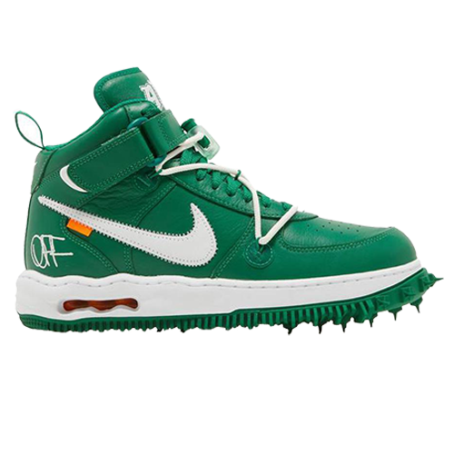 Nike Off-White x Air Force 1 SP Leather Mid Pine Green for Nike Off-White x Air Force 1 SP Leather Mid Pine Green for