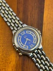 Vintage Timex Women's Watch Blue Dial 1995 Two Tone Indiglo 26mm New Battery