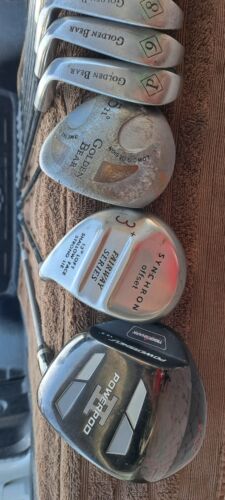 golf men's 12 clubs graphite set GOLDEN BEAR irons wood Tigershark 10.5driver... - Picture 8 of 12