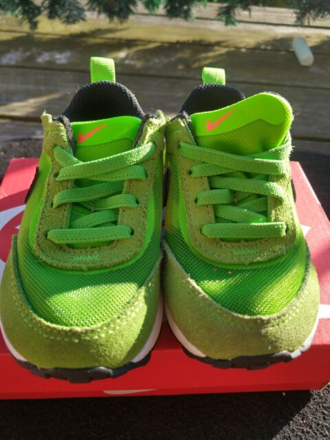 NIKE Waffle One Electric Green 2021 Toddlers/Kids Sneakers Sz 6C
