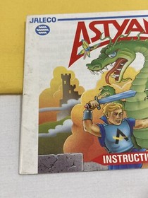 1989 NINTENDO ENTERTAINMENT SYSTEM NES Astyanax Instruction Booklet Manual ONLY