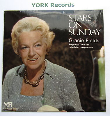 GRACIE FIELDS - Stars On Sunday - Excellent Condition LP Record York BYK 707