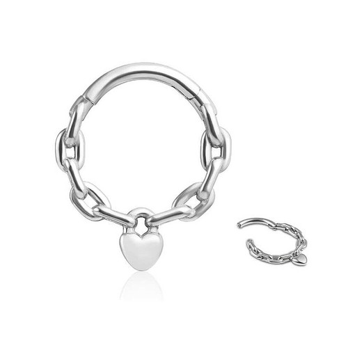 1,2mm Silber Gold Clicker Segment Ring Kette Schloß Scharnier Ohr Helix Septum - Bild 6 von 9