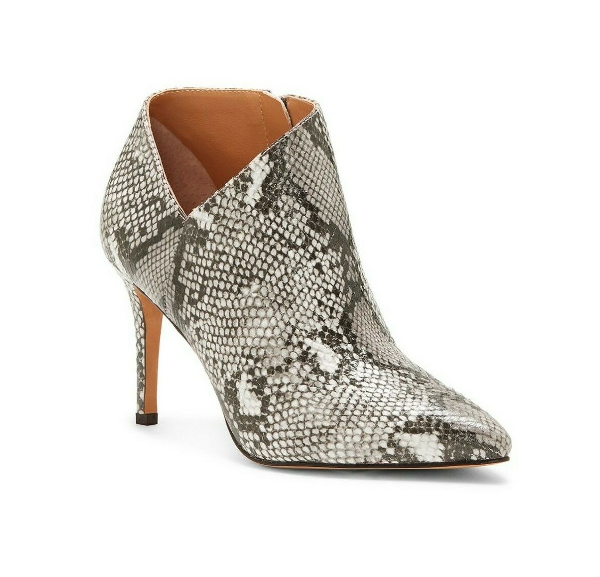 NEW JESSICA SIMPSON ANIMAL PRINT BLACK WHITE POINTY BOOTIES PUMPS SIZE M  $129