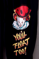 IT Pennywise Clown You'll Float Too Men's Sleep Pants Sweats Medium