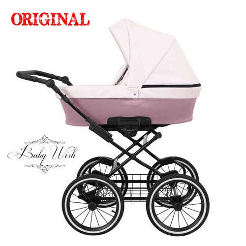 KUNERT ROMANTIC RETRO PRAM 2in1 3in1 CARRYCOT + PUSHCHAIR + CAR SEAT + ISOFIX - Picture 65 of 76