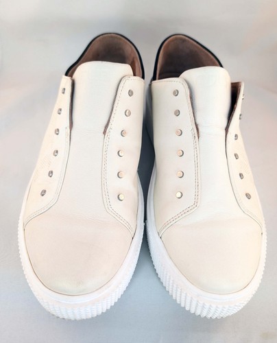 Mjus M08139-701 Latte & Nero Platform Slip on Leather Sneaker ITALY SZ36 - Picture 5 of 8