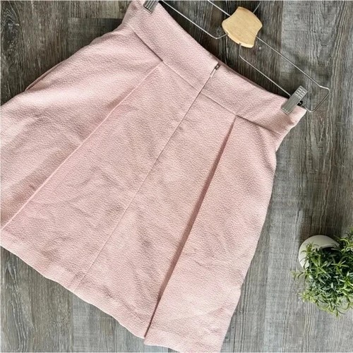 Black Halo Mini A-line Pleat Skirt in Light Pink Sz 4 - Picture 5 of 5
