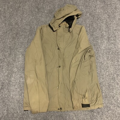 Eddie Bauer Jacket Mens Large Tall Full Zip Snap Button Distressed