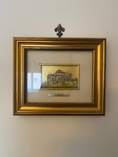 quadro incisione su argento  19x16 con cornice