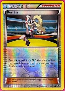 Pokémon TCG Korrina Furious Fists 95/111 Reverse Holo Uncommon Trainer 2014 NM