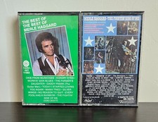 Merle Haggard Lot of 2 Cassettes Best Of The Best / The Fightin' Side Of Me 