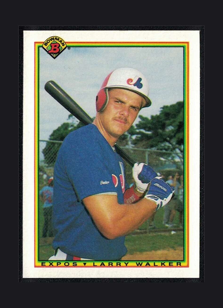 1990 Bowman #117 Larry Walker ROOKIE RC
