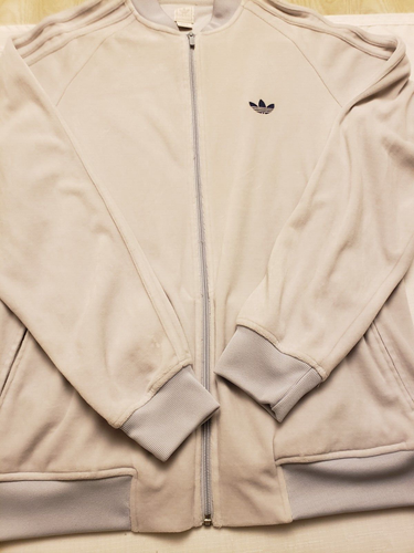 Vintage Adidas Full Zip Track Jacket White Mens Large RUN DMC RAP ...