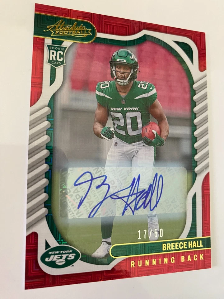 2022 Panini Absolute - Rookies Red Signatures #114 Breece Hall /50 - Image 2 of 4