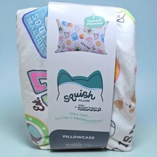 New Squishmallows SquishPillow Supersoft Character Pillowcase Standard / King