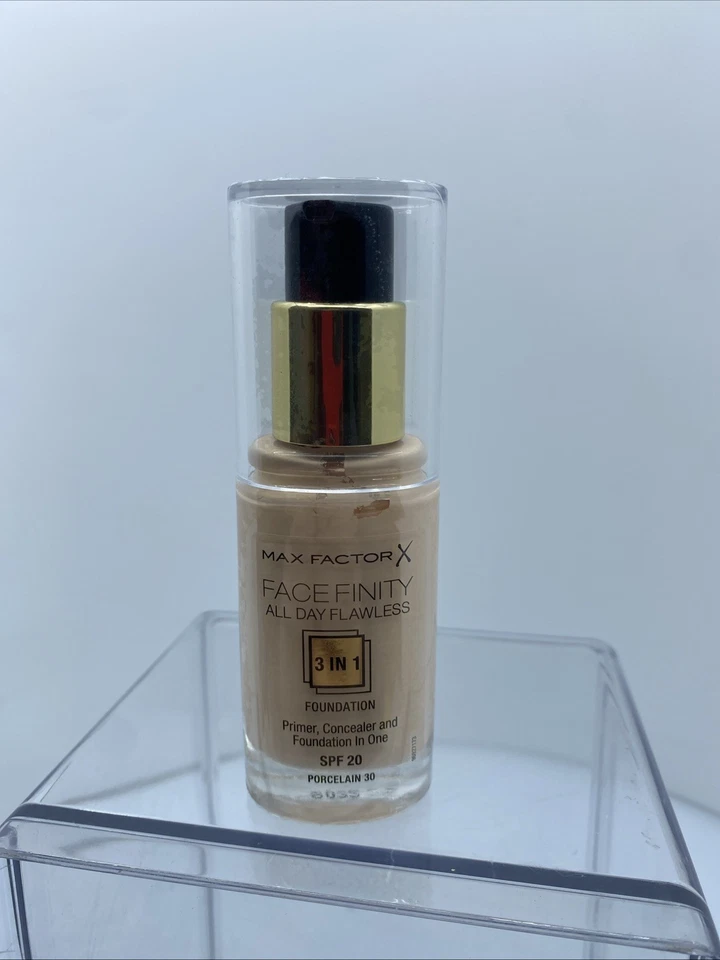Max Factor Facefinity All Day Flawless Foundation 30 Porcelain- SPF20 - 30ml - Image 2 of 4