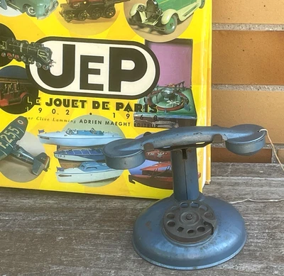 JOUET ANCIEN - TELEPHONE JEP - UNIS FRANCE - TÔLE LAQUEE - SONNERIE - 1931/1966 - Photo 1/4