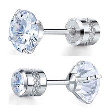 Titanium Screw Back Earrings Hypoallergenic for Sensitive Ears