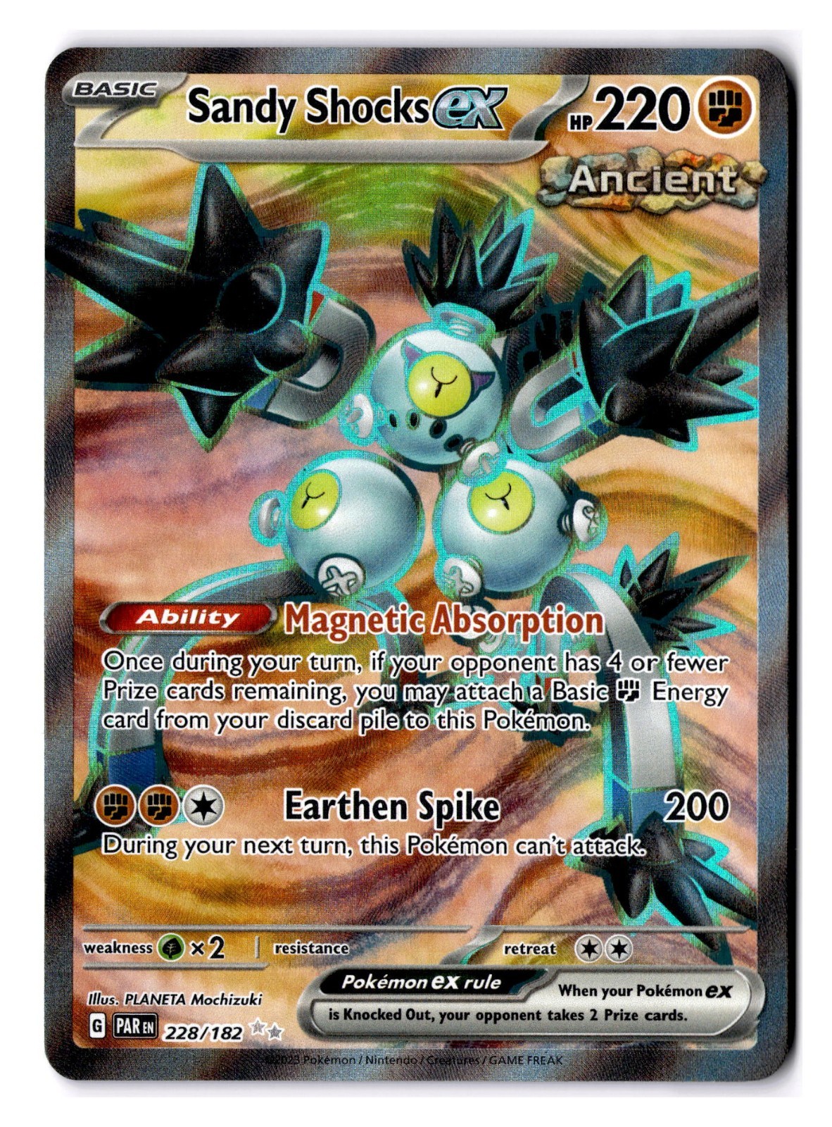 Sandy Shocks EX 228/182 Paradox Rift NM