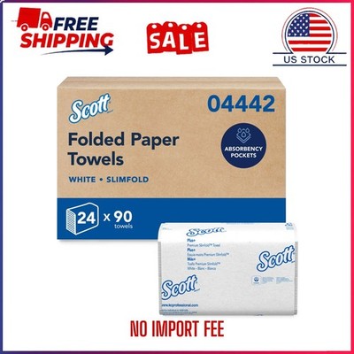 Scott Professional Pro Slimfold Folded Paper Towels, 24 Packs of 90 Sheets