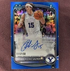 🔵🔵 Color Match 111/150 2025-26 Topps Bowman Chrome Richie Saunders BYU Auto
