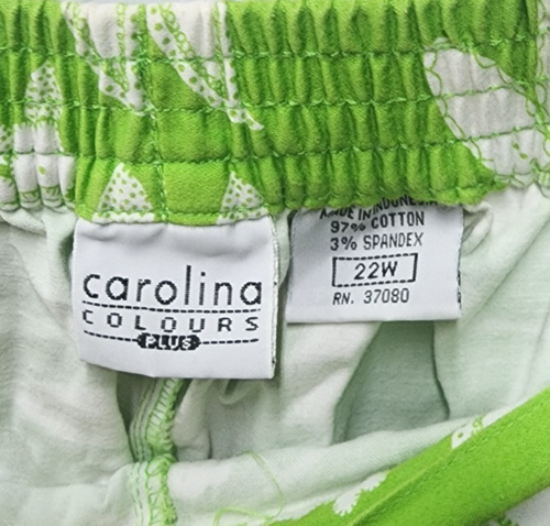 Pantalones Capri Carolina Colours Pull-on Talla 22W Exc. Estado!! - Imagen 3 de 6