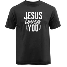 Jesus Loves You Christian Religious God Bible Church T-shirt
