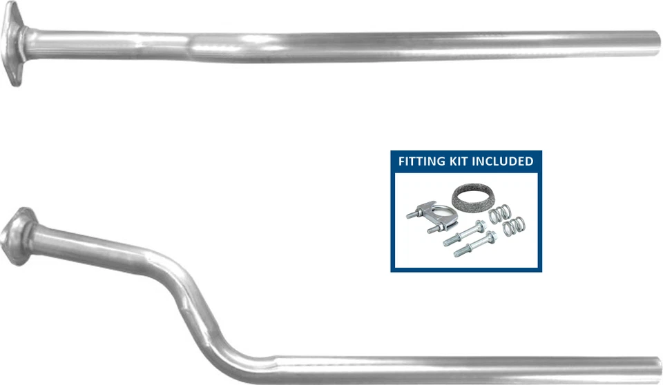 Tubo de escape delantero BM + Kit de montaje para Renault Scenic Megane Fluence 1.5 dCi Foto 4 de 4