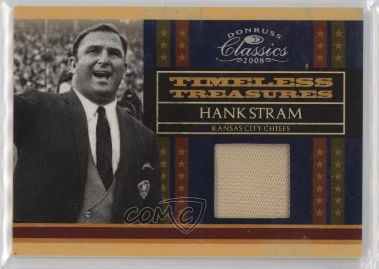2008 Donruss Classics Timeless Treasures Jerseys 233/250 Hank Stram #TT-8 16rf