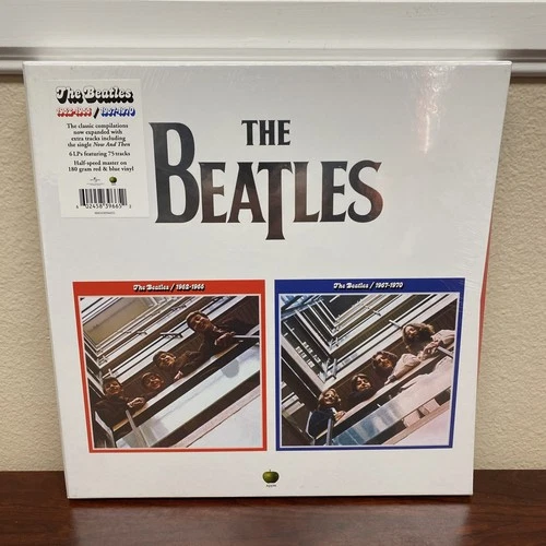 The Beatles 1962-1966 & 1967-1970 6 LP Box Set Color Vinyl Red & Blue Sealed New