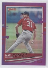 2020 Panini Donruss Photo Variation Holo Purple Max Scherzer (Red Jersey) 0t2
